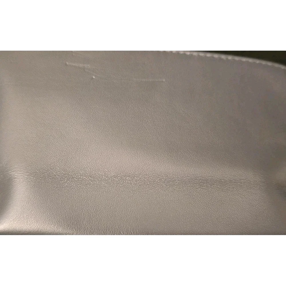 Clé de Peau Silver OS Pouch Makeup Cosmetic Bag Travel Luxury Case Metallic